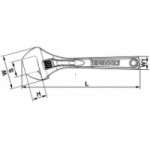 Ключ раздвижен Teng Tools до 24 mm или 15/16 inch