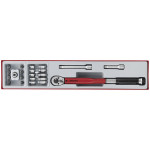 Динамометричен ключ на 3/8" с накрайници TTX3892