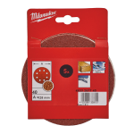 Шкурка за ексцентършлайф Milwaukee 125mm, 8 дупки G60, 4932367741