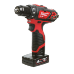 Акумулаторен винтоверт Milwaukee M12BDD-201C, 12 V, 30 Nm, 4933479439