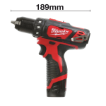 Акумулаторен винтоверт Milwaukee M12BDD-201C, 12 V, 30 Nm, 4933479439