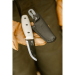 Нож MORAKNIV Finn BlackBlade(S) с кожена кания и дръжка от ясен
