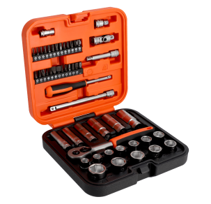 Комплект вложки и аксесоари на 3/8'', 51 части BAHCO S51MC3H