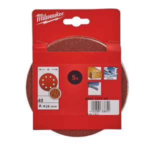 Шкурка за ексцентършлайф Milwaukee 125mm, 8 дупки G60, 4932367741