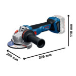 Акумулаторен ъглошлайф BOSCH GWS 18V-11, 06019N4100